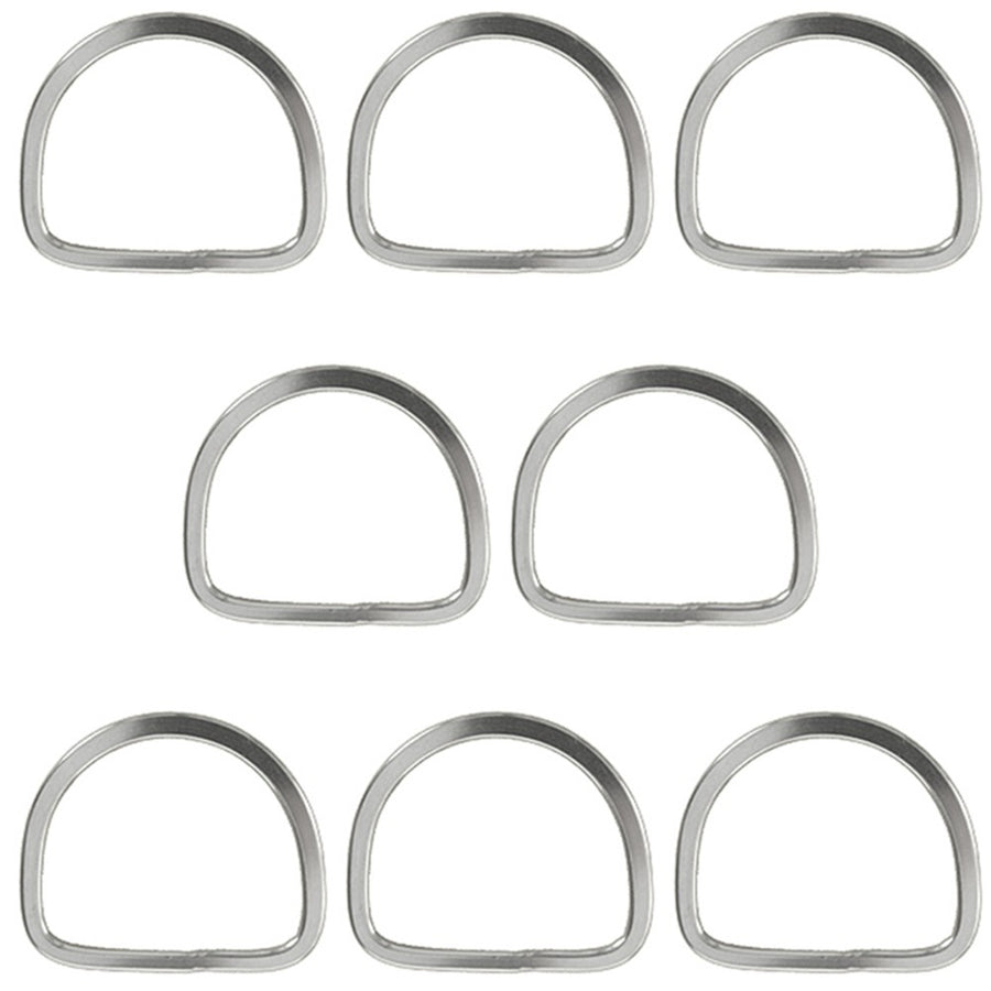 Hilason 3 In Horse Saddle Stainless Steel Stamp Rigging Dee Set of 8 - Uhorse