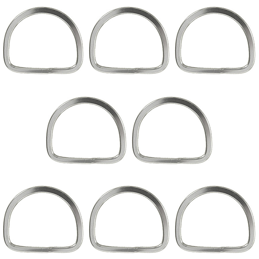 Hilason 3 1/2 In Horse Saddle Stainless Steel Stamp Rigging Dee Set of 8 - Uhorse