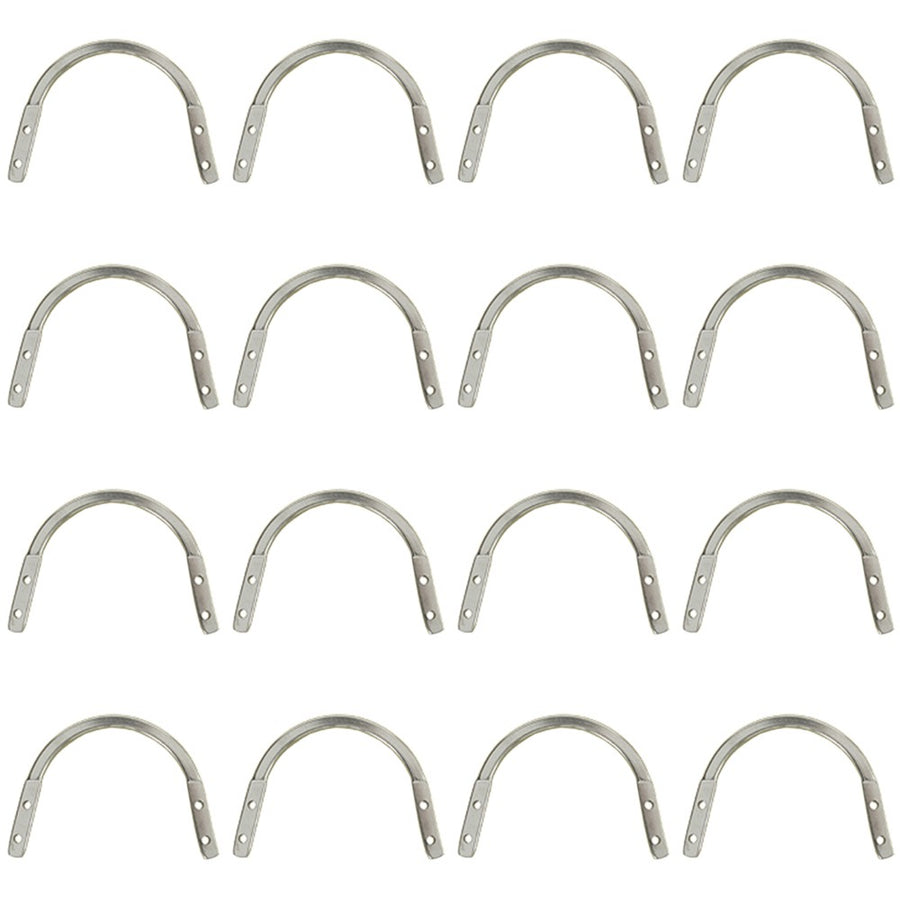 Hilason Stainless Steel Horse Rigging Plate High Polished Set Of 16 - Uhorse