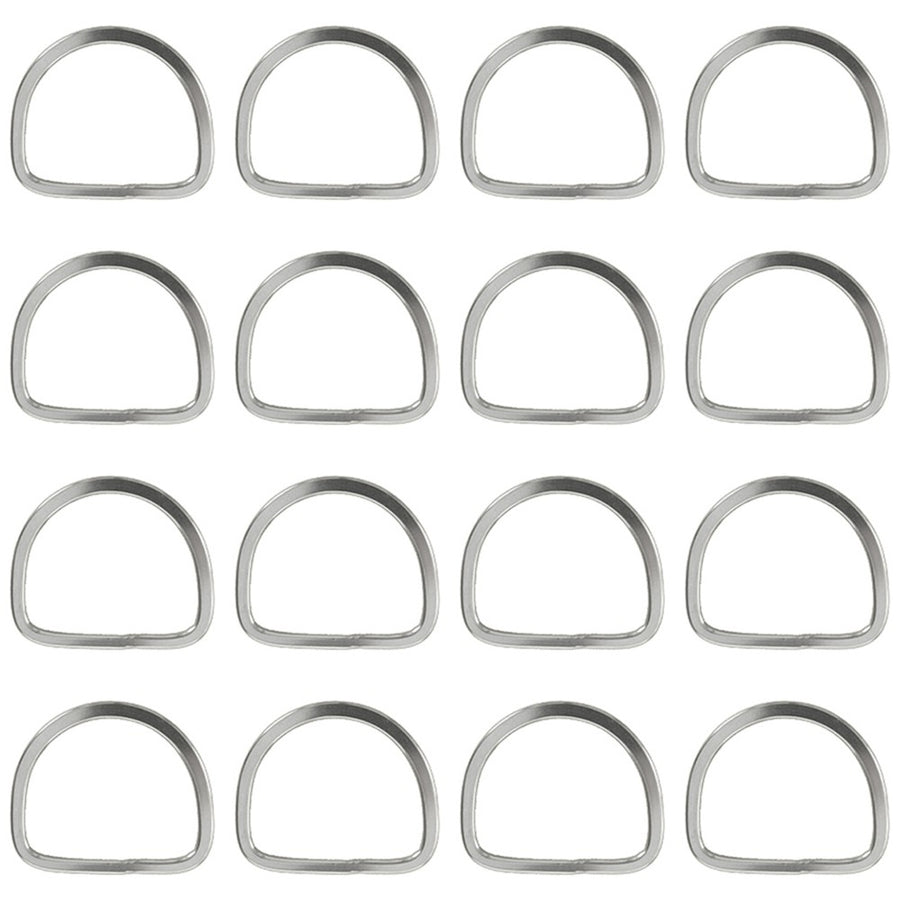 Hilason 3 In Horse Saddle Stainless Steel Stamp Rigging Dee Set of 16 - Hilason