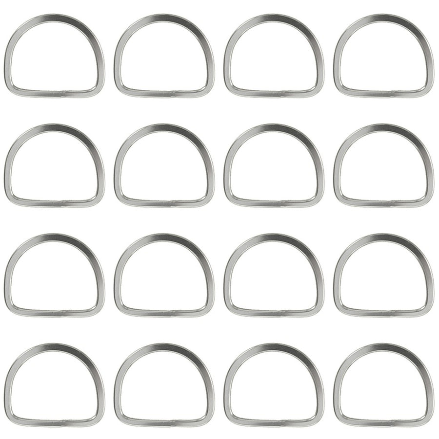 Hilason 3 1/2 In Horse Saddle Stainless Steel Stamp Rigging Dee Set of 16 - Uhorse
