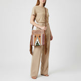 American Darling Signature Crossbody Hand Tooled Saddle Blanket Genuine Leather Women Bag Western Handbag Purse