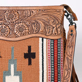 American Darling Signature Crossbody Hand Tooled Saddle Blanket Genuine Leather Women Bag Western Handbag Purse