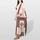 American Darling Cross Body Hand Tooled Saddle Blanket Genuine Leather Western Women Bag Handbag Purse | Crossbody for |Cute