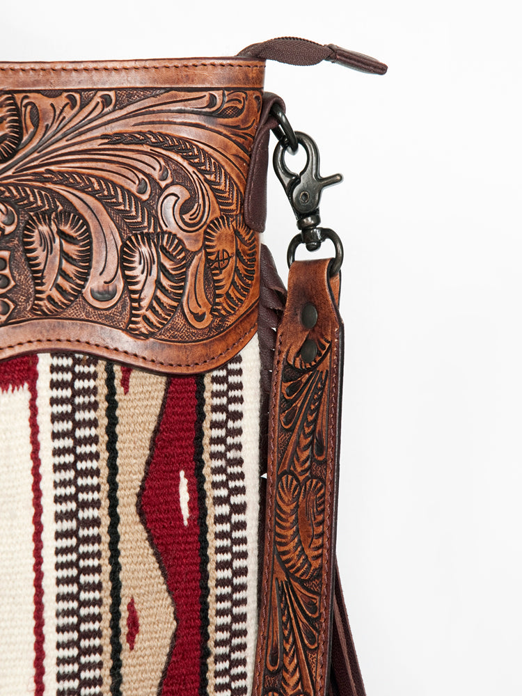 American Darling Cross Body Hand Tooled Saddle Blanket Genuine Leather Western Women Bag Handbag Purse | Crossbody for |Cute