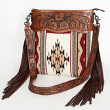 American Darling ADBGZ674 Signature Crossbody Hand Tooled Saddle by Hilason – Cowboy and equestrian accessories