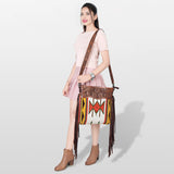 American Darling ADBGZ677 Signature Crossbody Hand Tooled Saddle Blanket Genuine Leather Women Bag Western Handbag Purse