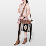 American Darling Signature Crossbody Hand Tooled Saddle Blanket Genuine Leather Western Women Bag Handbag Purse | for Cute