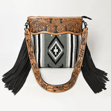 American Darling ADBGZ684 Signature Crossbody Hand Tooled Saddle Blanket Genuine Leather Women Bag Western Handbag Purse