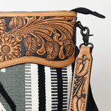 American Darling ADBGZ684 Signature Crossbody Hand Tooled Saddle Blanket Genuine Leather Women Bag Western Handbag Purse