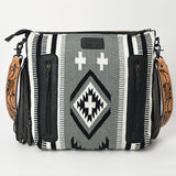 American Darling ADBGZ684 Signature Crossbody Hand Tooled Saddle Blanket Genuine Leather Women Bag Western Handbag Purse