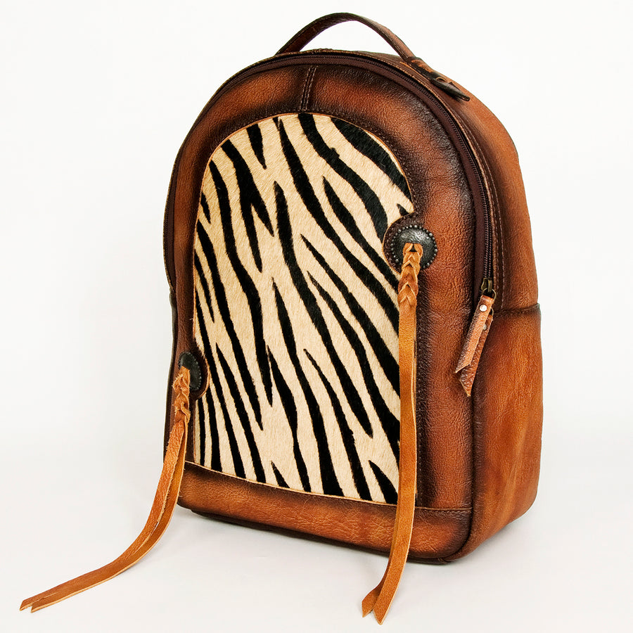 American Darling Hair-On Cowhide Leather Backpack - Western Style - Uhorse