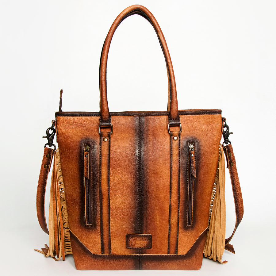 American Darling Women's Tote Bag Western Hair-On Genuine Leather Handbag and Ladies Purse