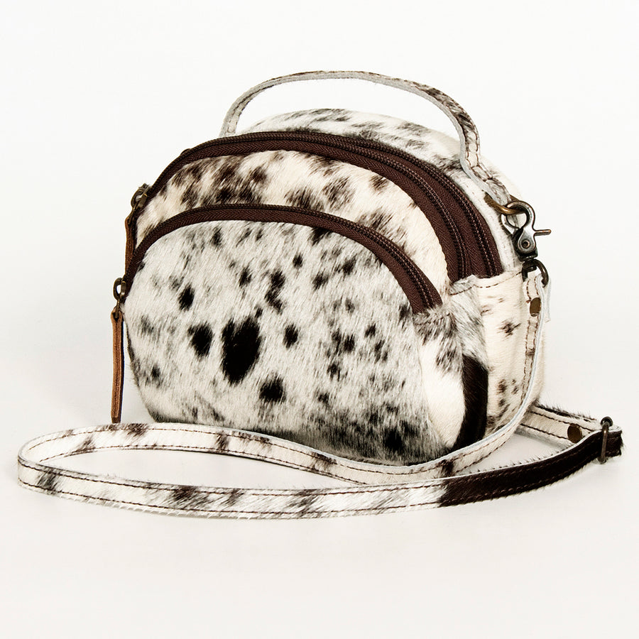 American Darling Cross body Bag, Handcrafted Woven Genuine Leather, Vegetable Tanned Western Purse with YKK Zipper