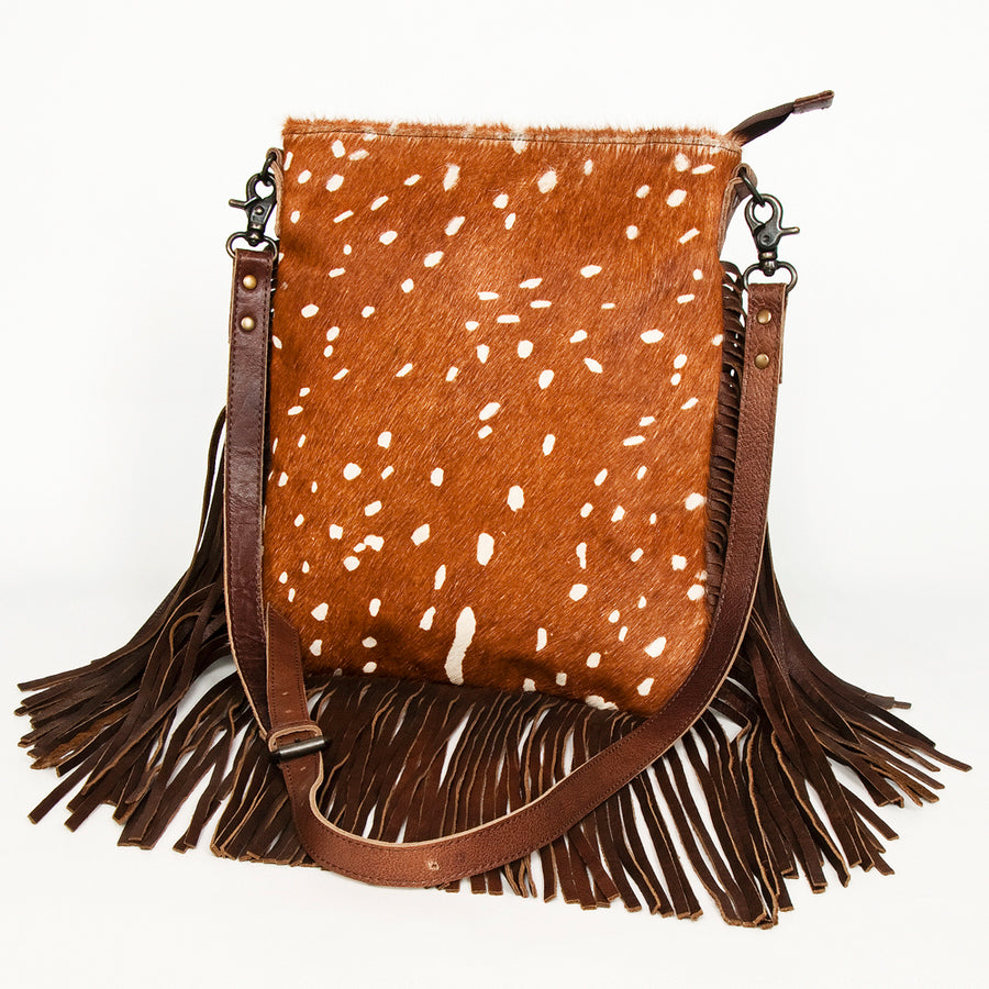 American Darling Large Crossbody Hair On Genuine Leather Western Women Bag Handbag Purse | Cute - Uhorse