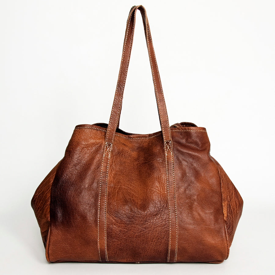 American Darling Hair-On Cowhide Tote Bag Set – Genuine Leather Western Shoulder Purse Matching Pouch, Handmade in Texas