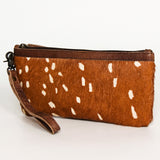 American Darling ADBG344CU Clutch Hair-On Genuine Leather Women Bag W. by Hilason – Cowboy and equestrian accessories