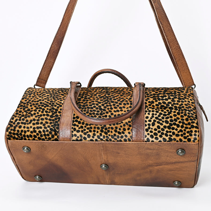 American Darling Women's Duffel Bag Western Hair On Genuine Leather Handbag and Ladies Purse