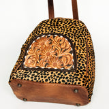 American Darling Hand Tooled Hair On Genuine Leather Women Bag Western Handbag Purse