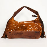 American Darling Hobo Hair-On Saddle Blanket Fabric Genuine Leather Western Women Bag | Handbag Purse Bags for Wallet Cute