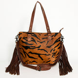 American Darling Tote Hair On Genuine Leather Women Bag Western Handbag Purse