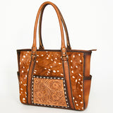 ADBG953A American Darling Hand Tooled Hair On Genuine Leather Women Bag Western Handbag Purse