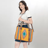 American Darling Tote Saddle Blanket Genuine Leather women bag western handbag purse