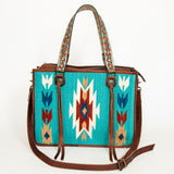 American Darling ADBG1033A Tote Saddle Blanket Genuine Leather women bag western handbag purse