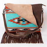 American Darling ADBG1036 Crossbody Saddle Blanket Genuine Leather Women Bag Western Handbag Purse