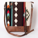 American Darling ADBG1038 Crossbody Saddle Blanket Genuine Leather Women Bag Western Handbag Purse