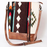 American Darling ADBG1038 Crossbody Saddle Blanket Genuine Leather Women Bag Western Handbag Purse