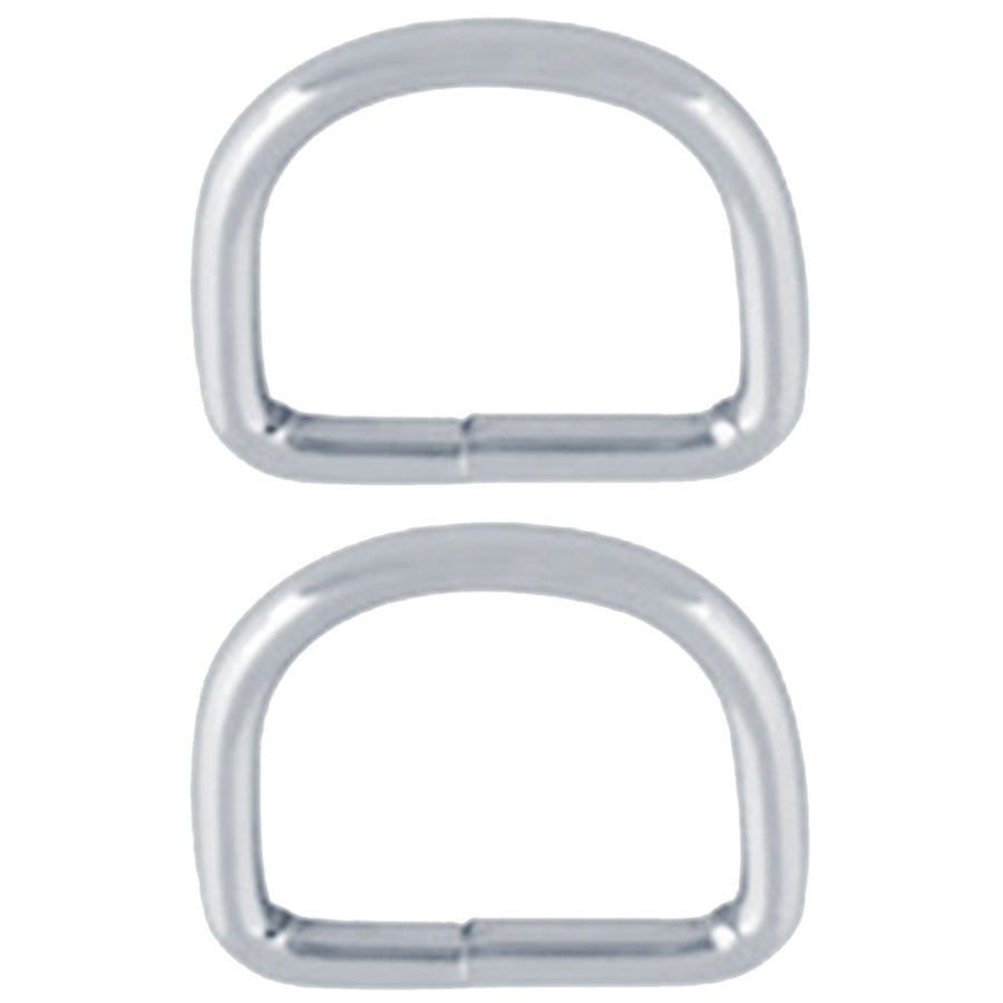 Hilason 3/4" 3.5 mm Welded Wire Dee Ring Nickel Plated - Uhorse