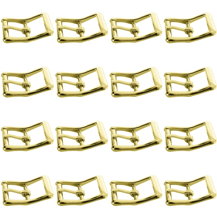 1/2" Hilason Die Cast Center Bar Roller Buckle Brass Plated Set Of 16 - Uhorse