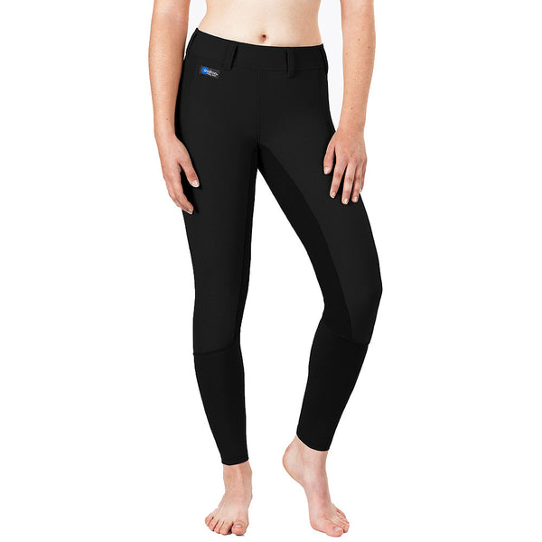 Large Irideon Cadence Stretch Cord Breeches Long Full Seat Black - Uhorse