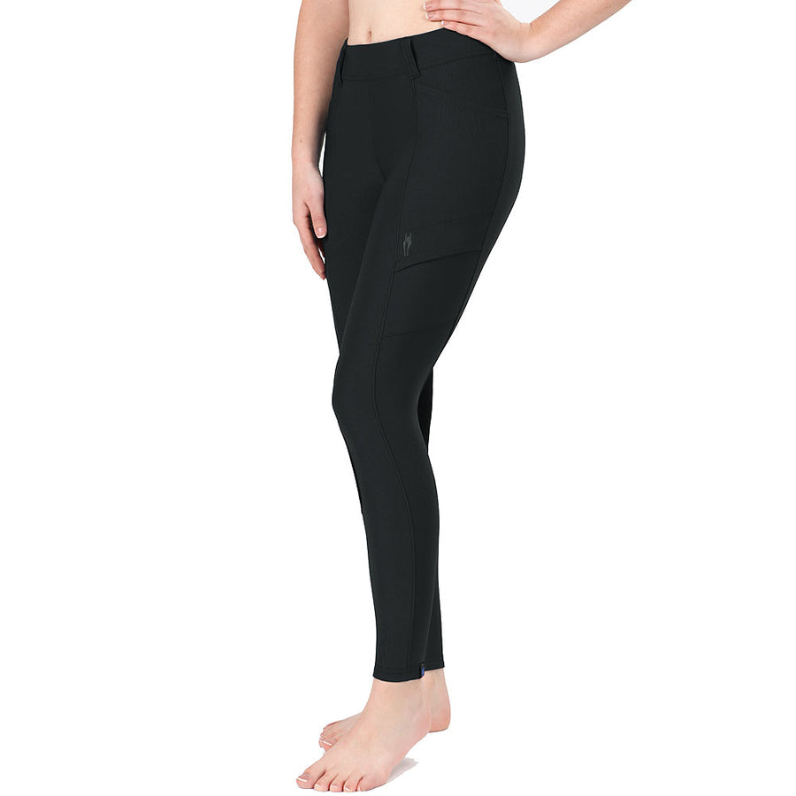 Medium Irideon Kids Issential Horse Riding Cargo Tight Black - Uhorse