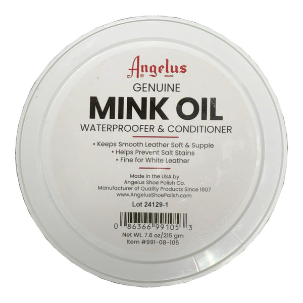 7.6 Oz Angelus Genuine Quality Mink Oil Paste Tub by Hilason – Cowboy and equestrian accessories