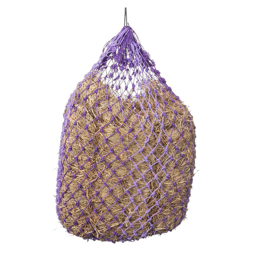 Tough1 W. H. Deluxe Slow Feed Two-Tone Hay Net Purple by Hilason – Cowboy and equestrian accessories
