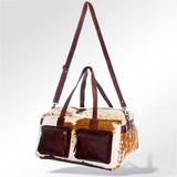 American Darling Briefcase Hair On Genuine Leather Western Women Bag | Handbag Weekend Travel Bags for