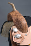 16 In Flex Tree Western Horse Saddle In American Leather Barrel Trail By Hilason