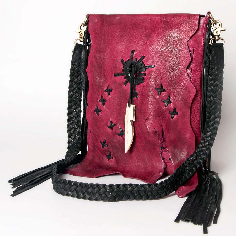 American Darling Messenger Full Grain Genuine Leather Western Women Bag Handbag Purse |Crossbody for Cute - Uhorse
