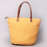 OHLAY KB467 TOTE Upcycled Canvas Genuine Leather women bag western handbag purse