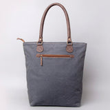 OHLAY KB481 TOTE Upcycled Wool Upcycled Canvas Embossed Genuine Leather women bag western handbag purse