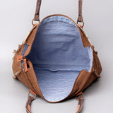 OHLAY WEEKENDER Upcycled Wool Upcycled Canvas Embossed Hair-on Genuine Leather women bag western handbag purse