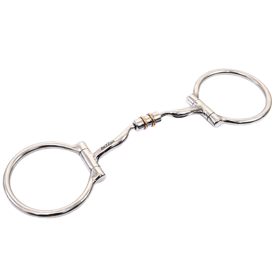 Metal horse bit with copper wire wrapping - Uhorse
