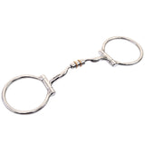 Bar H Equine Small Port D Ring Snaffle Tongue Relief W/Roller Copper Bit | Bits for Horses | Horse Bit | Horse Bits | Snaffle Bits for Horses | Horse Bits and Bridles