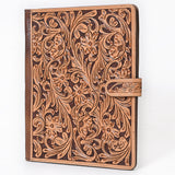 American Darling Hand-Tooled Floral Genuine Leather Western Portfolio Bag - Uhorse
