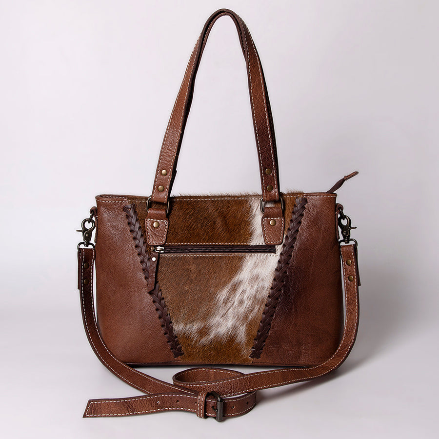 American Darling Leather Tote Bag – Hair-on Cowhide with Western Style Handbag, Premium Leather