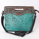 OHLAY SKBG176 Clutch Hand Tooled Embossed Genuine Leather women bag western handbag purse