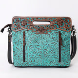 OHLAY SKBG176 Clutch Hand Tooled Embossed Genuine Leather women bag western handbag purse