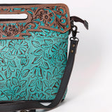 OHLAY SKBG176 Clutch Hand Tooled Embossed Genuine Leather women bag western handbag purse